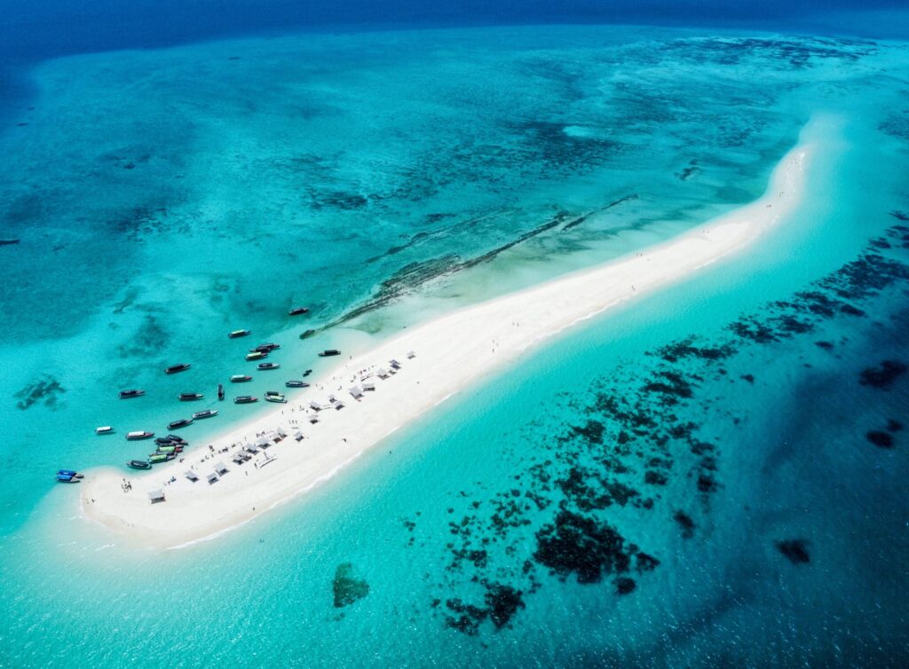 nakupenda sandbank surrounded by turquoise water